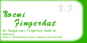 noemi fingerhut business card